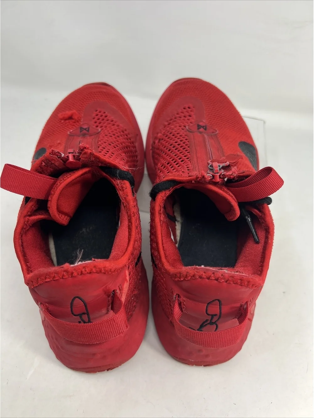 New Nike By You PG 4 iD Red Black CQ7339 991 Men's Size 6 US Women's 7.5